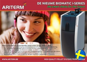 advertentie pelletketel Ariterm pelletverwarming pellet CV Biomatic